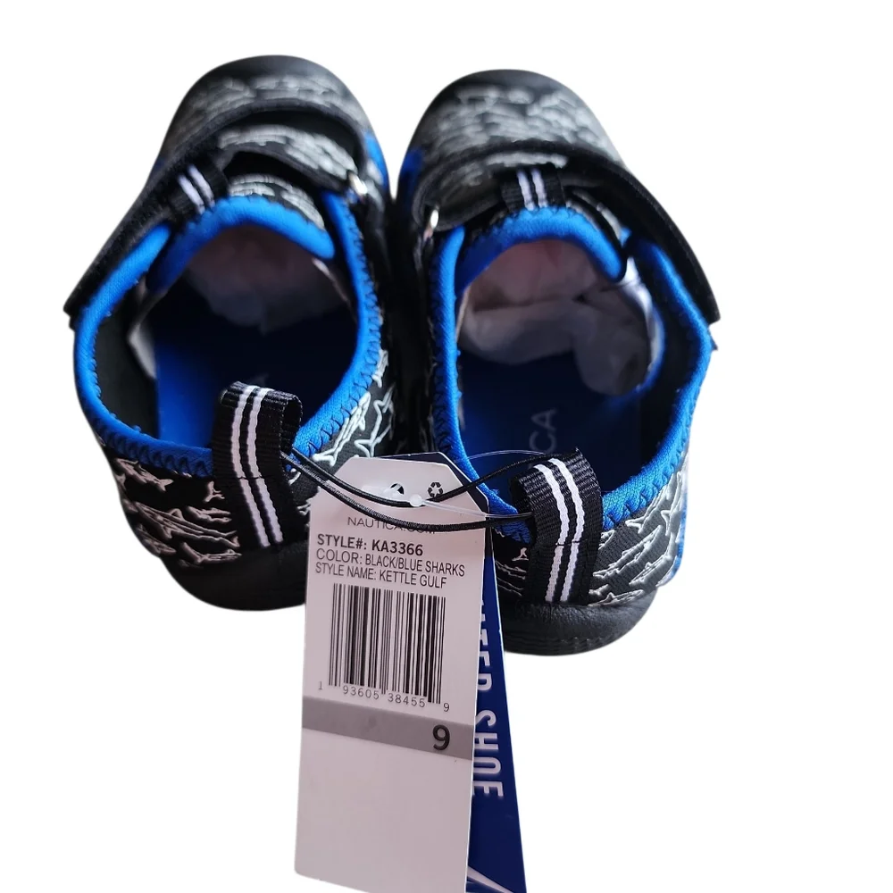 Nautica Kids Kettle Golf Shark Water Shoes Nwt Size‎ 9